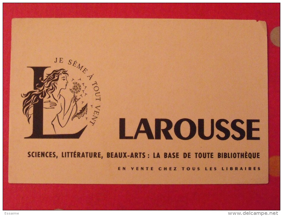 Buvard Larousse Dictionnaire. Vers 1950 - L