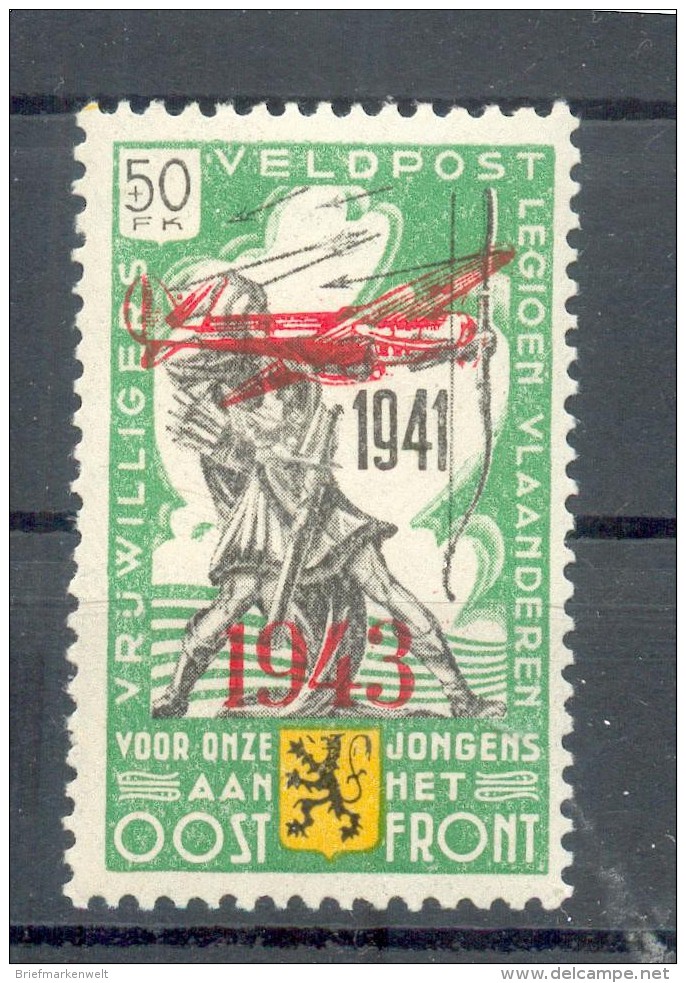 Frankreich FLÄMISCHE LEGION VI/III LUXUS**POSTFRISCH 90EUR (E7275 - Besetzungen 1938-45