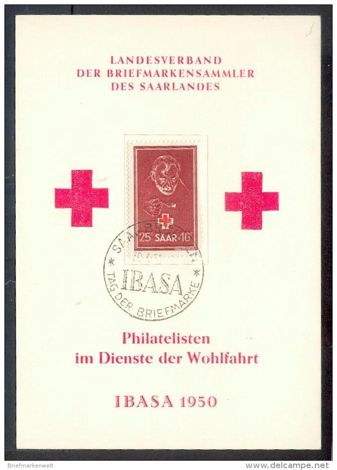 Saar 292 SONDERKARTE  Gest. Luxusbriefstück (E7416 - Sonstige & Ohne Zuordnung