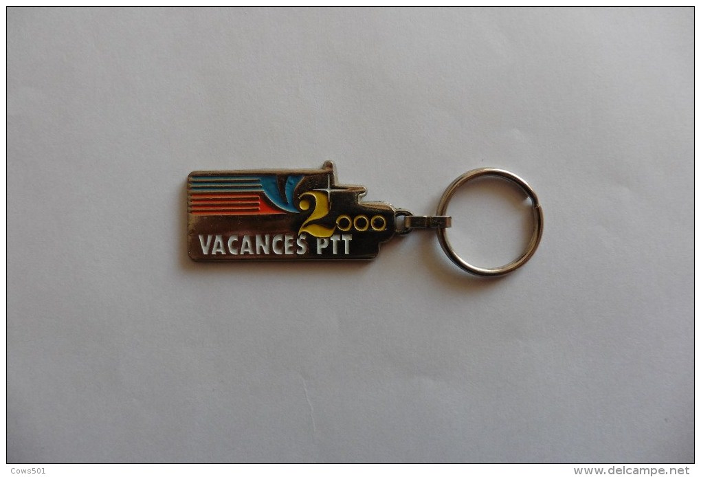 Porte --clefs  En Métal :Vacances PTT 2000 - Porte-clefs