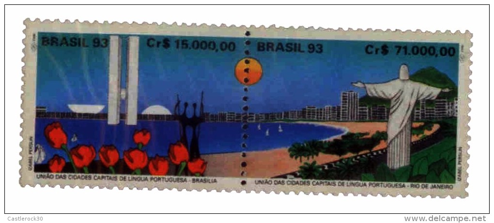 E) 1993 BRAZIL, UNION OF PORTUGESE SPEAKING CAPITAL CITIES MNH - Gebraucht