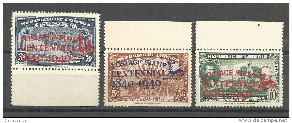 502 * LIBERIA * POSTAGE STAMP CENTENNIAL 1840 - 1940 * UNGEBRAUCHT ** !! - Liberia