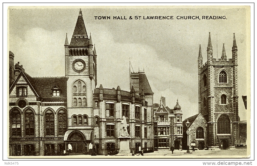 READING : TOWN HALL AND ST LAWRENCE CHURCH - Reading