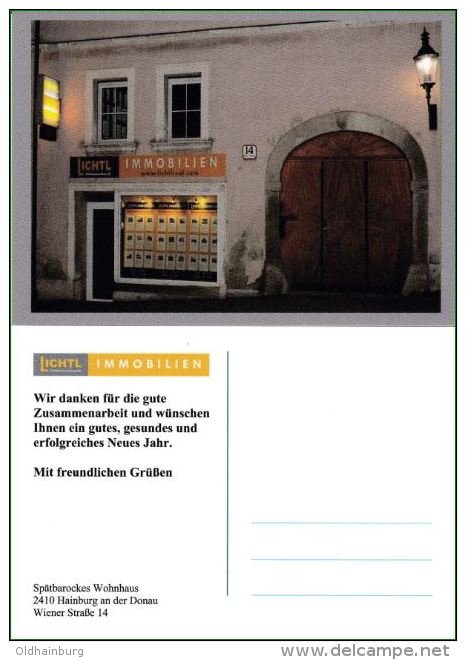 1357a: Hainburg An Der Donau- Werbeansichtskarte Firma Lichtl- Realitäten Lichtlreal.com - Hainburg