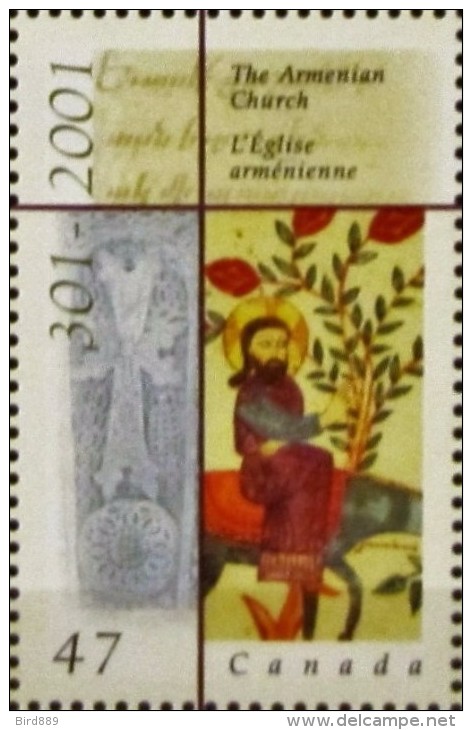 2001 Canada Armenian Church Saint Cross Single MNH - Neufs