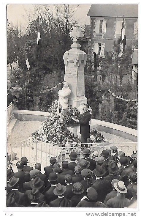 SMARVES - Inauguration Du Monument Aux Morts - CARTE PHOTO - Smarves