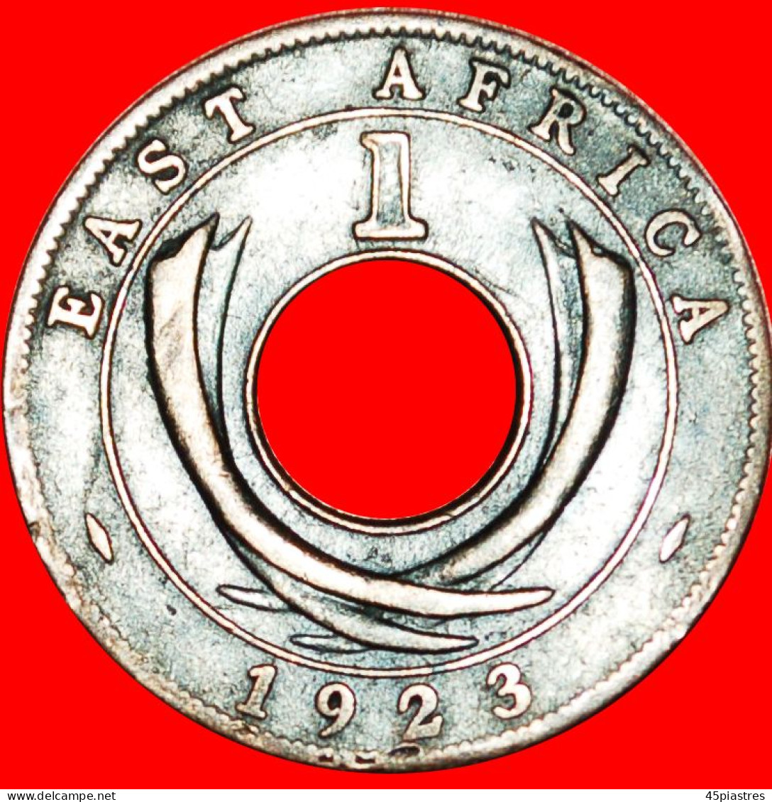 • 2 SOLD ~ GREAT BRITAIN HOLE: EAST AFRICA ★ 1 CENT 1923! LOW START  NO RESERVE! George V (1911-1936) - British Colony