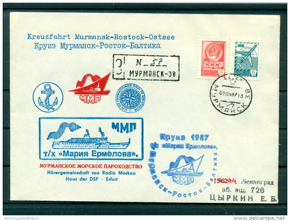 URSS 1987 - Enveloppe Navire Maria Yermolova - Navires & Brise-glace
