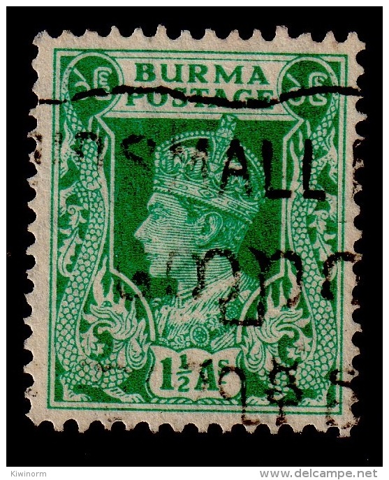 BURMA 1938 1½a SG 23 Very Fine Used 11A120 - Birmanie (...-1947)