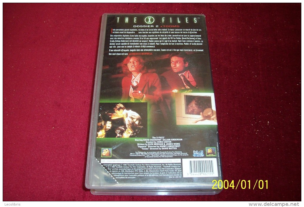 THE X FILES  ° DOSSIER 2 TOOMS - Sciences-Fictions Et Fantaisie