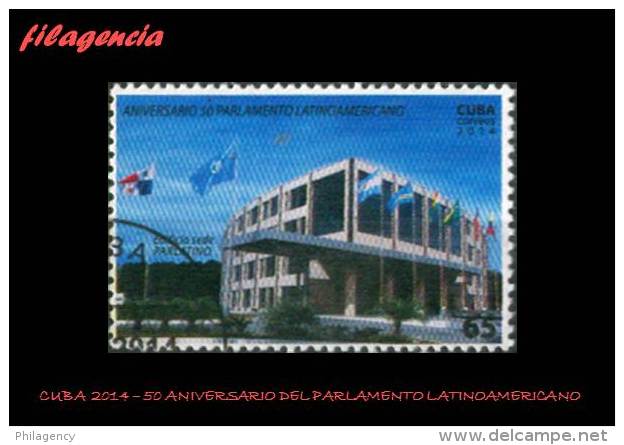 USADOS. CUBA. 2014-36 50 ANIVERSARIO DEL PARLAMENTO LATINOAMERICANO - Gebruikt