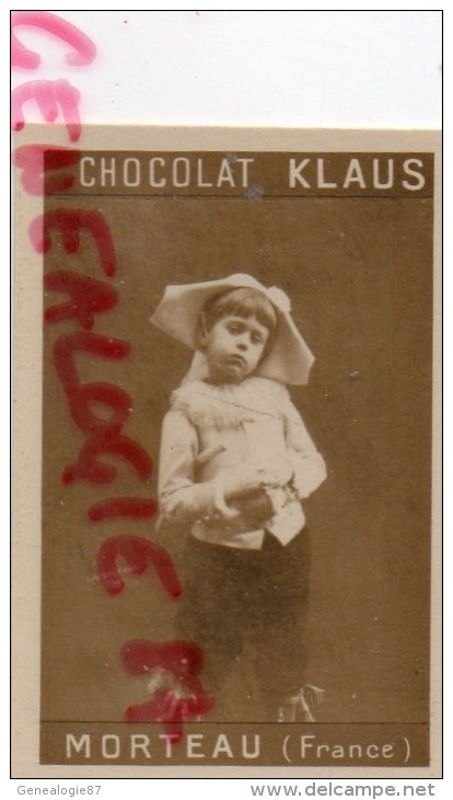 CHROMO - PHOTO- CHOCOLAT KLAUS- MORTEAU 25 - ENFANT BEBE -  ARLEQUIN - Sonstige & Ohne Zuordnung