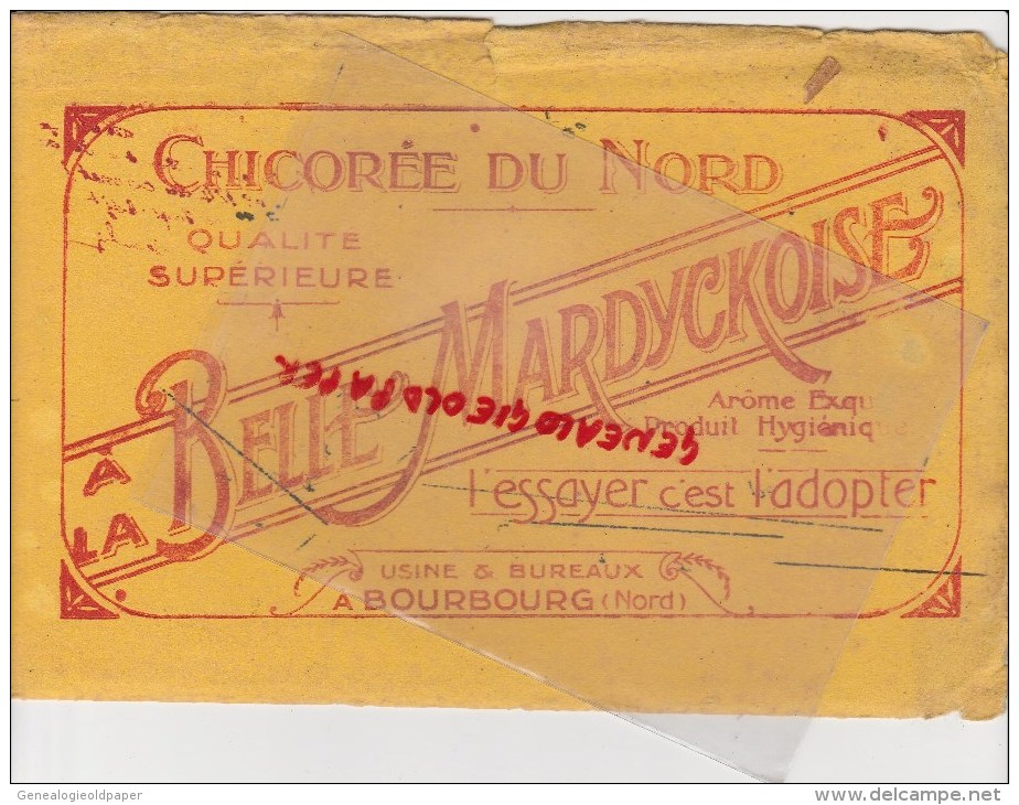 59 - BOURBOURG - BUVARD - CHICOREE DU NORD- A LA BELLE MARDYCKOISE- - Alimentos