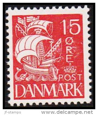 1932. Caravelle. Essay. 15 øre Red. Without Shading In The Lower Sail. AFA 3.500 Kr. (Michel: ) - JF180648 - Essais & Réimpressions