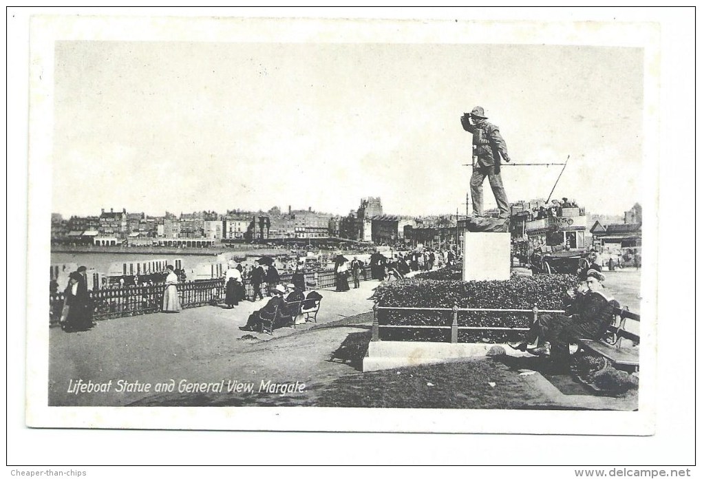 Margate - Lifeboat Statue And General View - Margate