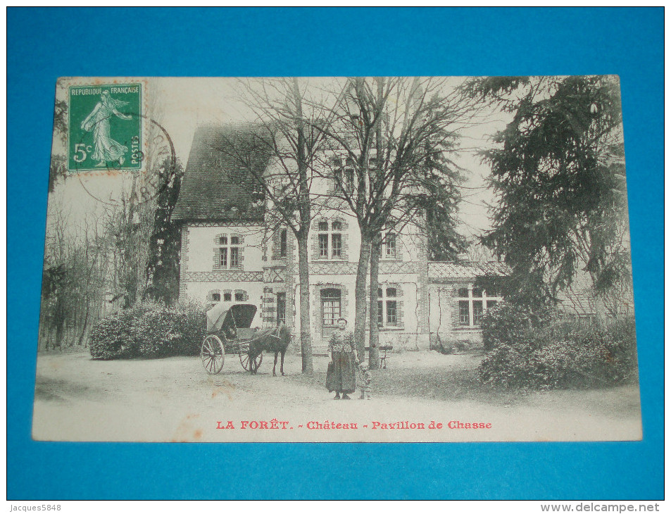 29 ) La Foret : Chateau - Pavillon De Chasse " Attelage " - Année 1906 - EDIT : - La Forêt-Fouesnant