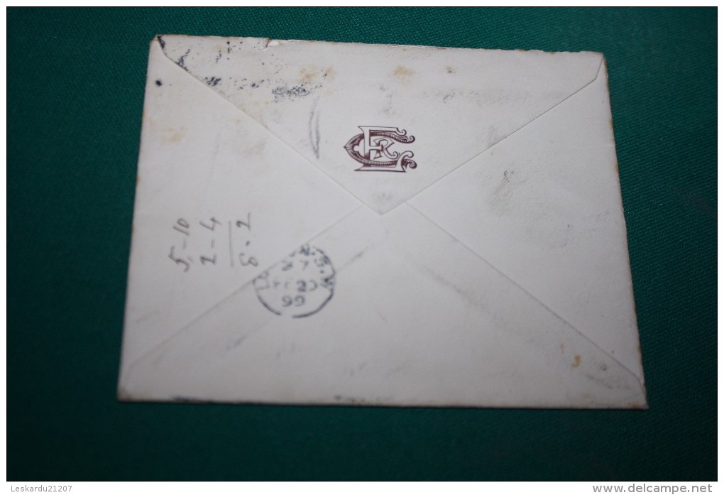 CURIOSITE - MORE TO PAY - 1899 - SOUTH WALES - Manque Affranchissement , 2 Timbres Et Tampons - Usados