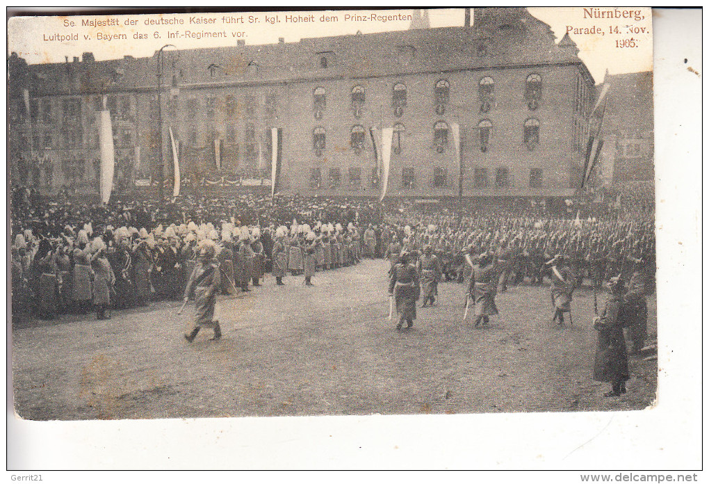 8500 NÜRNBERG, Kaiserparade 14. Nov. 1905 - Nuernberg