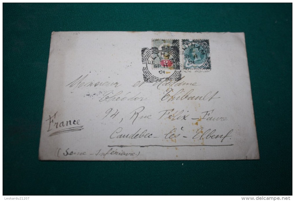 LETTRE POUR CAUDEBEC LES ELBEUF -  2 Timbres - Envellope SUSSE Freres - Lettres & Documents