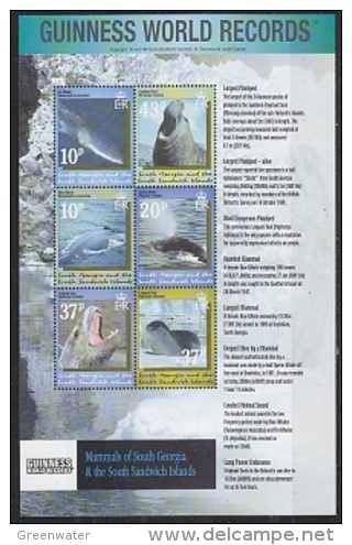 South Georgia 2002 Guinness World Records  M/s ** Mnh (26203N) - Zuid-Georgia