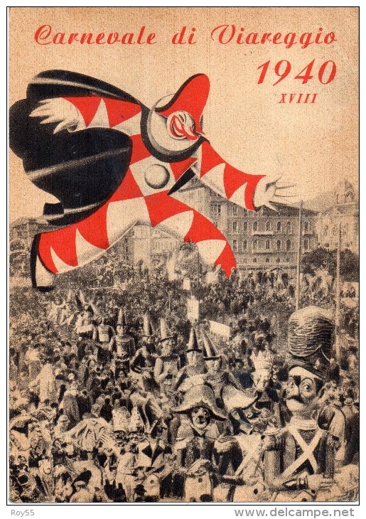 Toscana-viareggio-carnevale Di Viareggio 1940 (viaggiata) - Viareggio