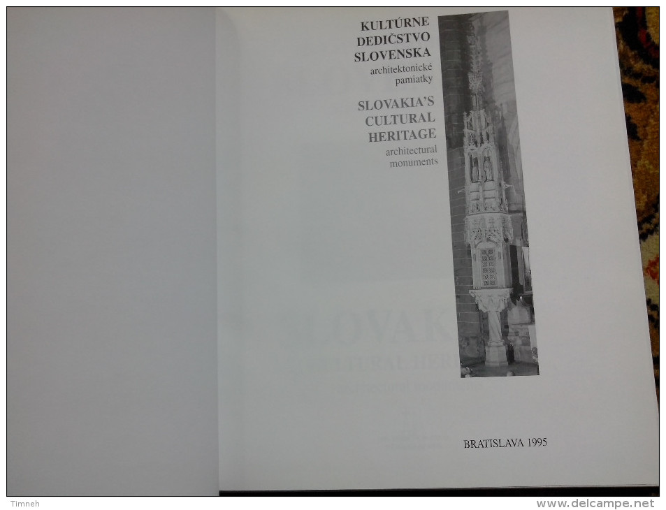 +ANGLAIS SLOVENSKA ARCHITEKTONICKE PAMIATKY SLOVAKIA ' S CULTURAL HERITAGE ARCHITECTURAL MONUMENTS ARS MONUMENT - Langues Slaves