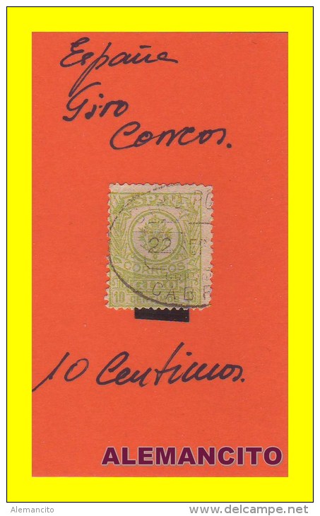 GIRO CORREOS  DE  ESPAÑA   VALOR -  10 Ctm. - Unused Stamps