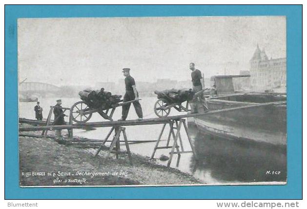 CPA 5 - BERGES DE LA SEINE Métrier Ouvriers Déchargement De Bois Quai D'Austerlitz PARIS - Die Seine Und Ihre Ufer