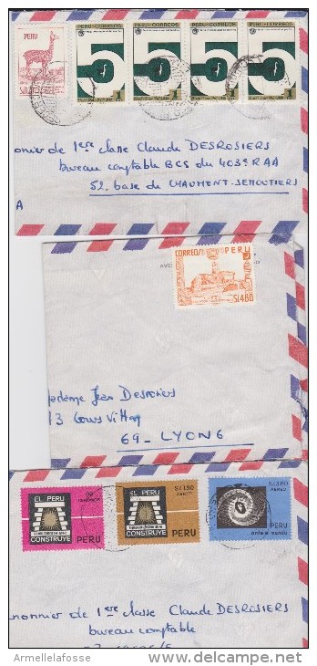 magnifique lot de 59 enveloppes/carte/timbres du Pérou