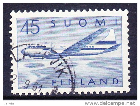 FINLANDE POSTE AERIENNE 1958-59 YT N° PA 6 Obl. - Gebraucht