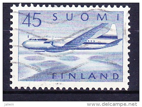 FINLANDE POSTE AERIENNE 1958-59 YT N° PA 6 Obl. - Usati