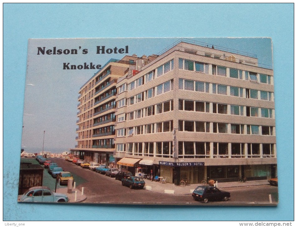 " NELSON'S " Hotel ( Prop. R. Goethals ) KNOKKE Meerminlaan 34 - Anno 19?? ( Zie Foto´s Voor Detail ) ! - Tarjetas De Visita