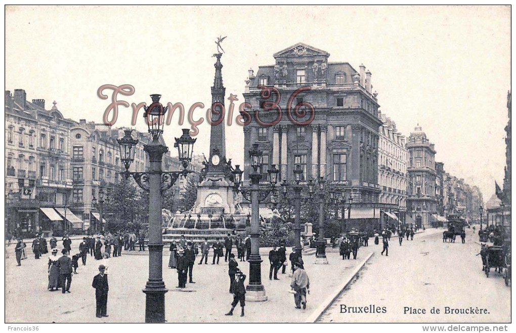 Bruxelles - Place De Brouckère - 2 SCANS - Autres & Non Classés