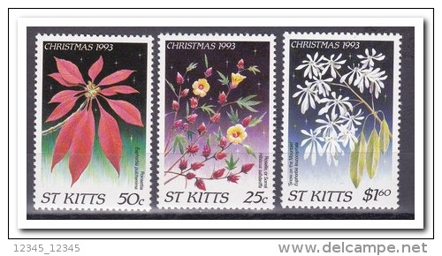 St. Kitts 1993, Postfris MNH, Flowers, Christmas - St.Kitts Und Nevis ( 1983-...)