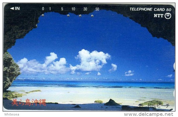 Telefonkarte Japan - Landschaft - Strand , Beach  - 391-106 - Japan