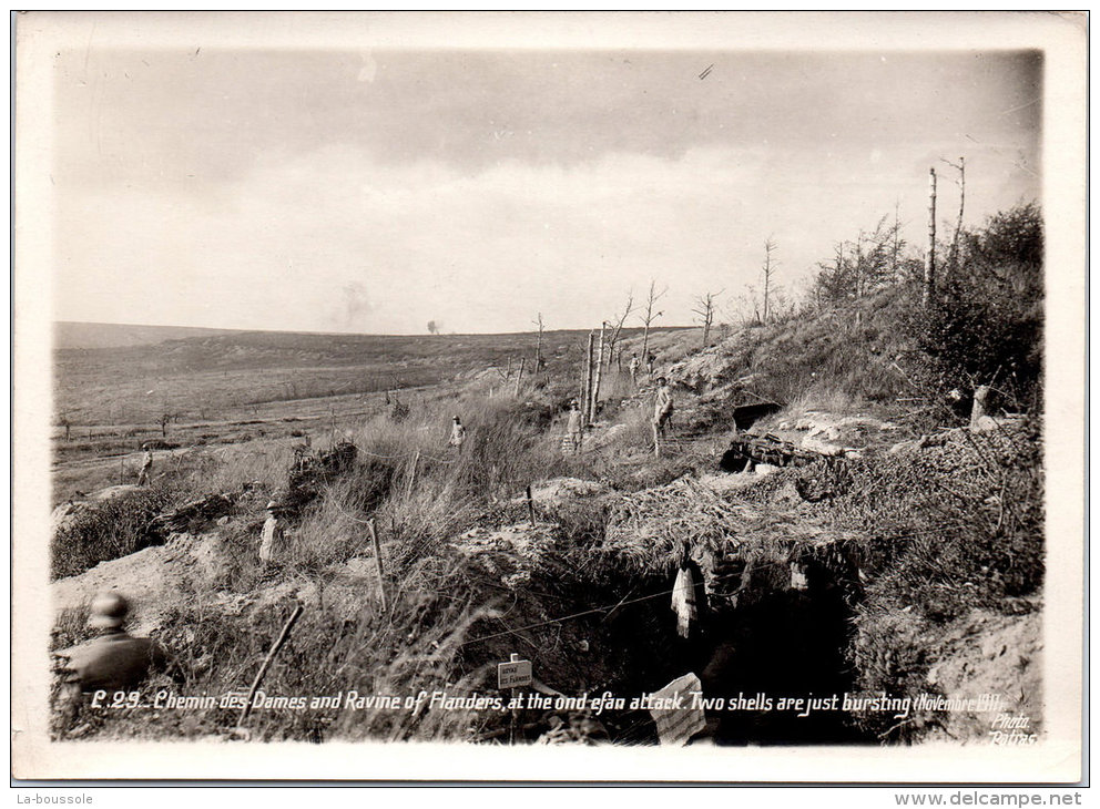 Photographie Originale - Chemin Des Dames - Ravine Of Flanders - Nov 1917 - Guerre, Militaire