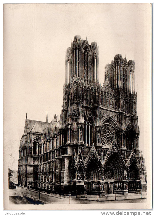 Photographie Originale - La Cathédrale De Reims En 1913 - - Guerre, Militaire