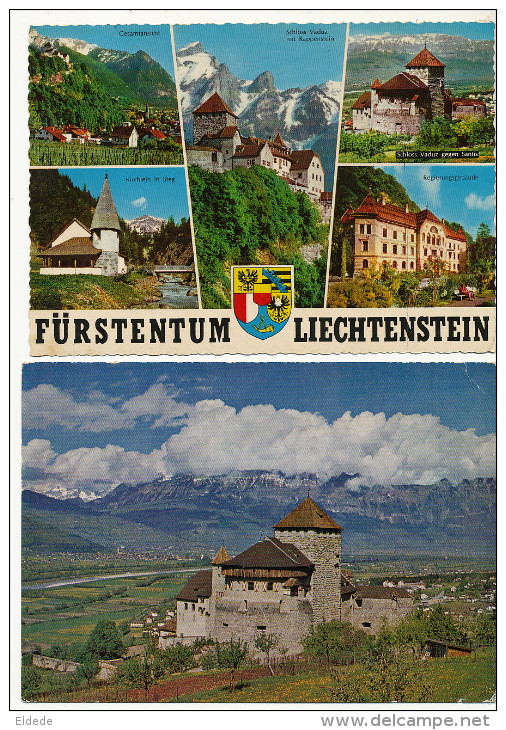 4 Cards Liechtenstein 3 Postally Used Sixties - Liechtenstein