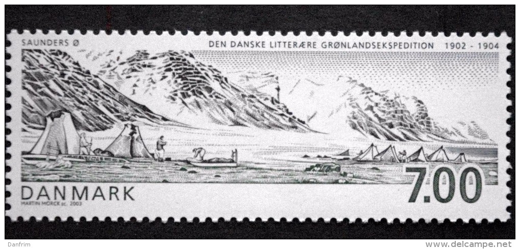 Denmark 2003 MiNr.1336 MNH (**) Literary Greenland Expedition /  Literarischen Grönlandsexpedition  ( Lot B 689) - Neufs