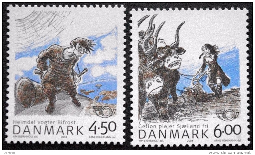 Denmark 2004    Nordic Myths,    MiNr.1366-67   MNH (**)  ( Lot  B 792 ) - Neufs