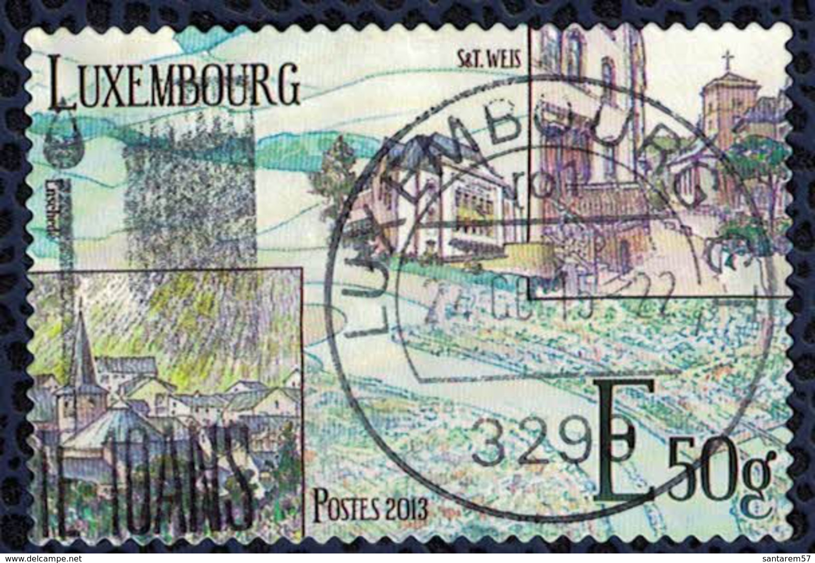 Luxembourg 2013 Oblitéré Used Vallée De La Moselle - Used Stamps