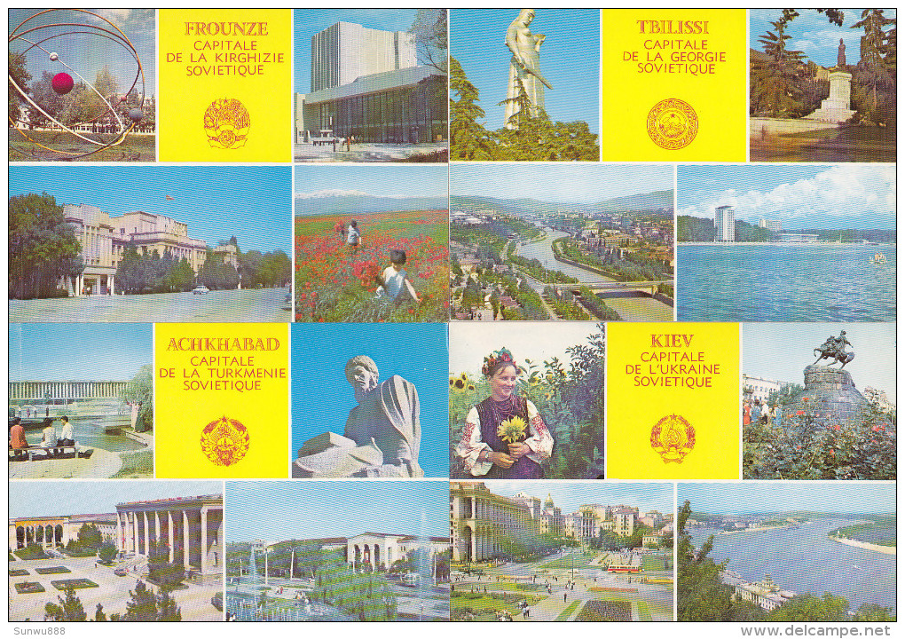 URSS CCCP - Carnet Complet 16 Cartes - 16 Capitales - Russia