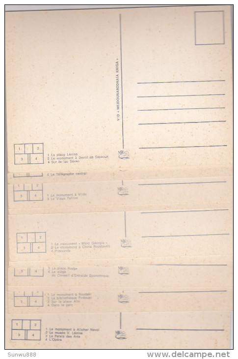 URSS CCCP - Carnet Complet 16 Cartes - 16 Capitales - Russia