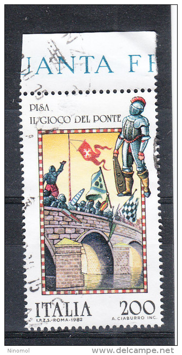 Italia   -   1982.  Folklore. Gioco Del Ponte ( Pisa ). Bridge Game. - Non Classificati