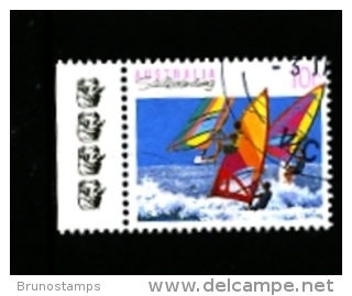 AUSTRALIA -  1995  10c.  SAILBOARDING  4 KOALAS  REPRINT  FINE USED - Essais & Réimpressions