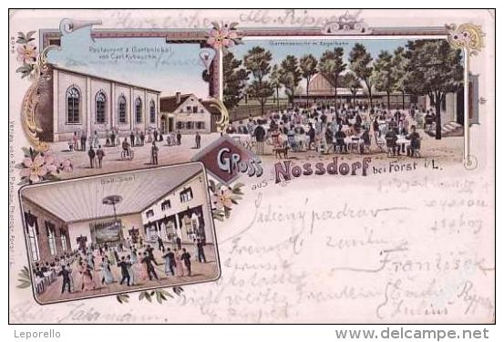 AK NOSSDORF Bei FORST Litho Ca.1906 MkA - Forst