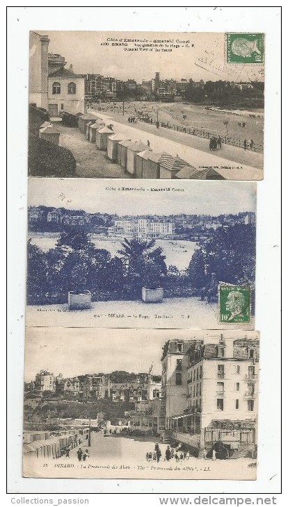 Cp , 35 , DINARD , 3 Scans , LOT DE 9 CARTES POSTALES - 5 - 99 Postcards