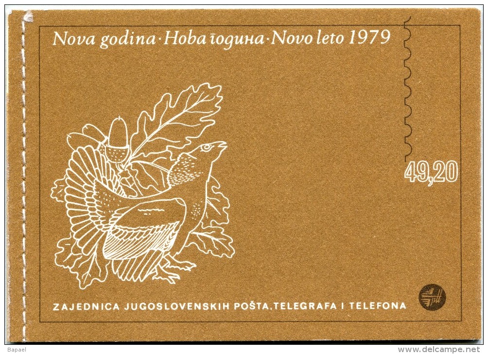 N° Yvert 1655A-1655B Et 1652 à 1655 - Carnet De Yougoslavie (1978) (Neuf - **) - Nouvel An 1979 - Flore Et Faune - Cuadernillos