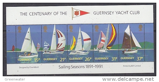 Guernsey 1991 Guernsey Yacht Club M/s ** Mnh (F4655G) - Guernesey