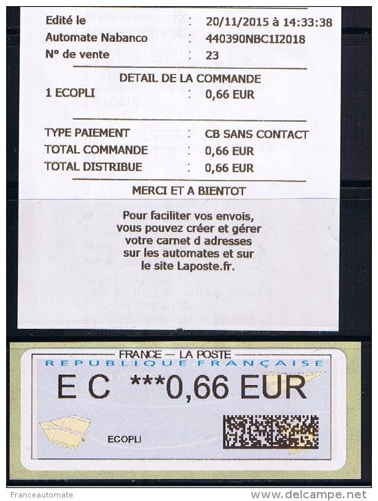 ATM -EC 0,66-NOUVEAU PROGRAMME DES NOUVELLES NABANCO DE SERIE- IER PAPIER N° 55 Gds COINS RONDS - 2000 « Avions En Papier »